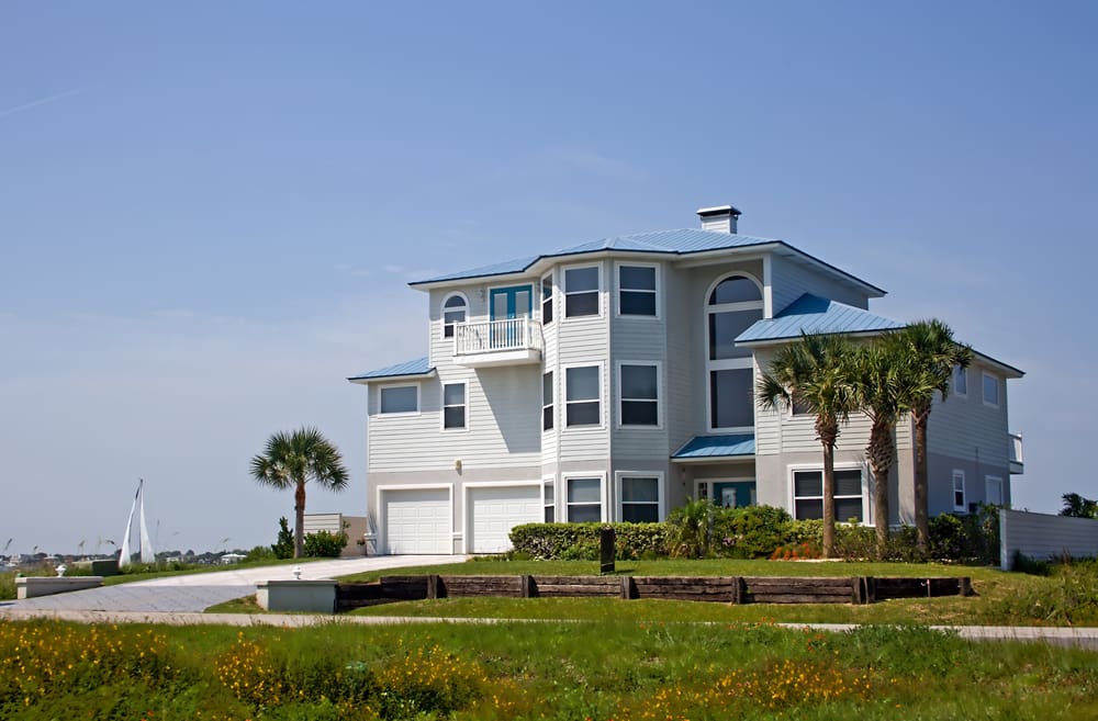 Elevated coastal Florida home that can qualify for wind mitigation insurance credits